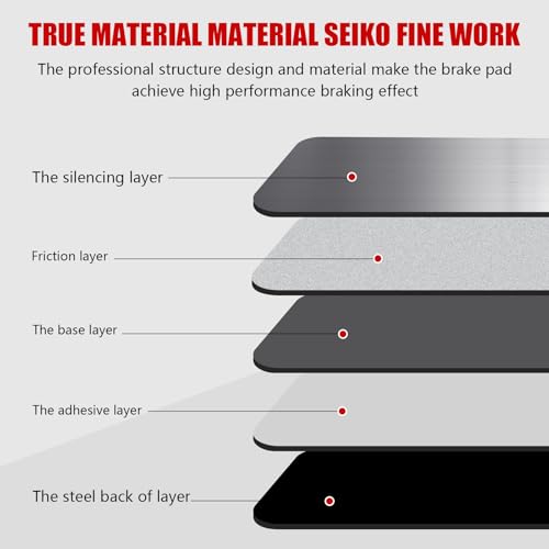 HYFTJYZ Front Brake Pads Compatible with 2009-2014 2016-2023 Nissan Maxima, 2009-2012 Sentra, 2014-2017 Juke Ceramic Brake Pads with Hardware Replacement(HZ1374) - Image 3
