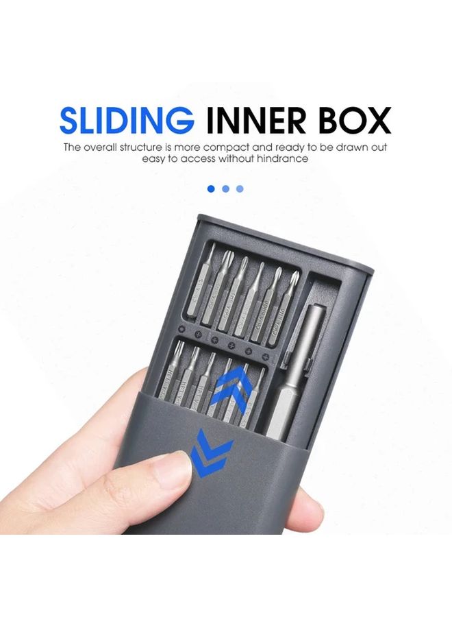 1 Set 25 In 1 Magnetic Precision Screwdriver Tool Kit For Phone Laptop Repair - Image 4
