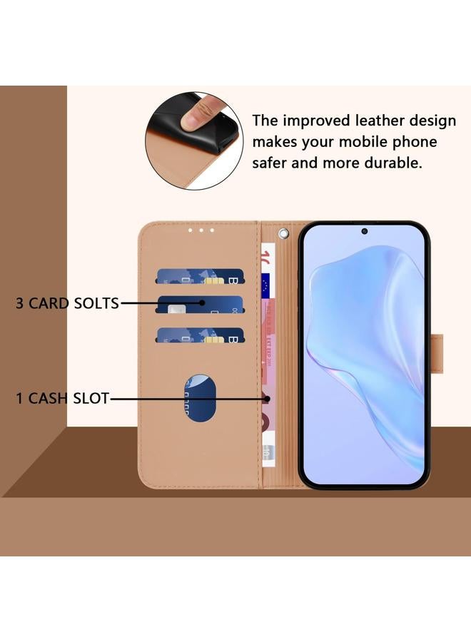 S-TOP Case For Honor 400 Skin Feel Solid Color Leather Phone Case with Lanyard - Image 4