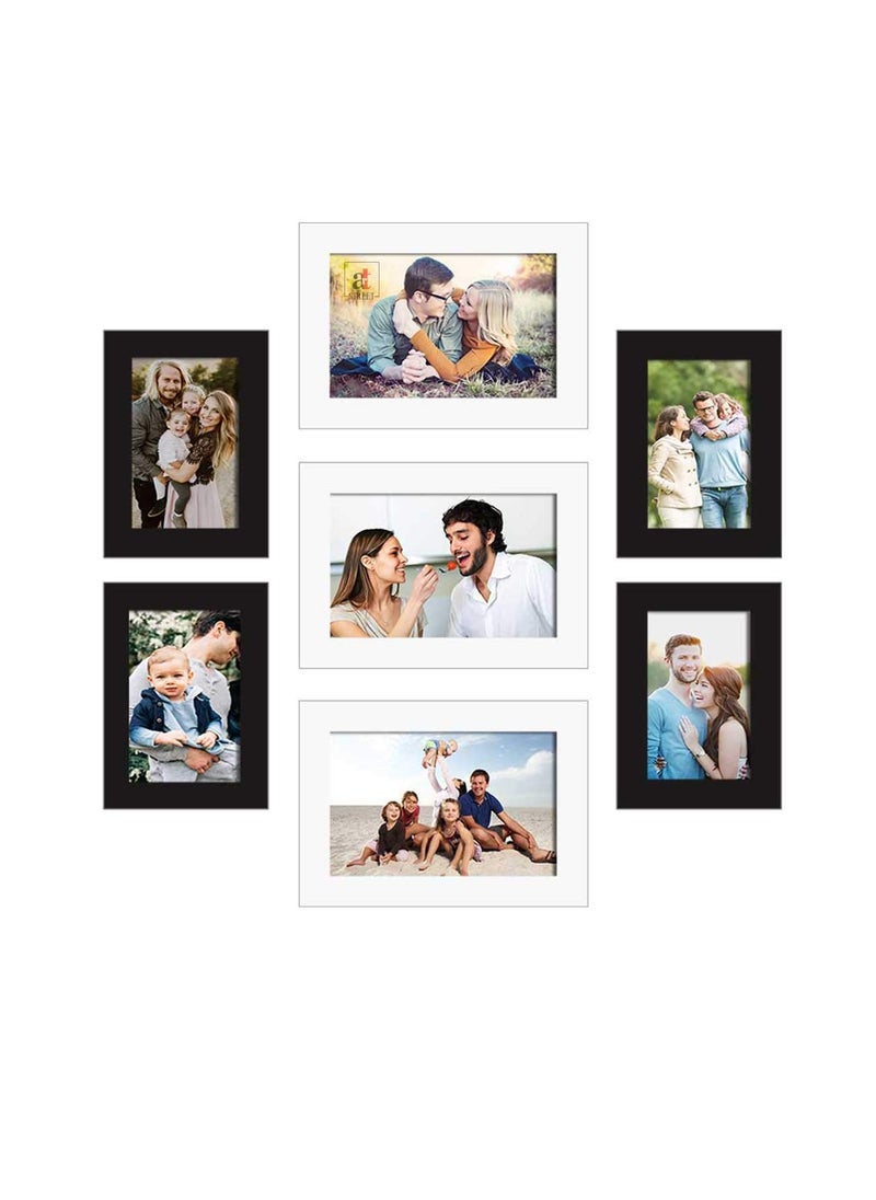 Art Street Art Street Set of 7 Wall Photo Picture Frame for Home Décor Eco Series Wall Photo Frame for Home Decoration (Size - 4x6, 5x7 Inchs, White)  - Image 2