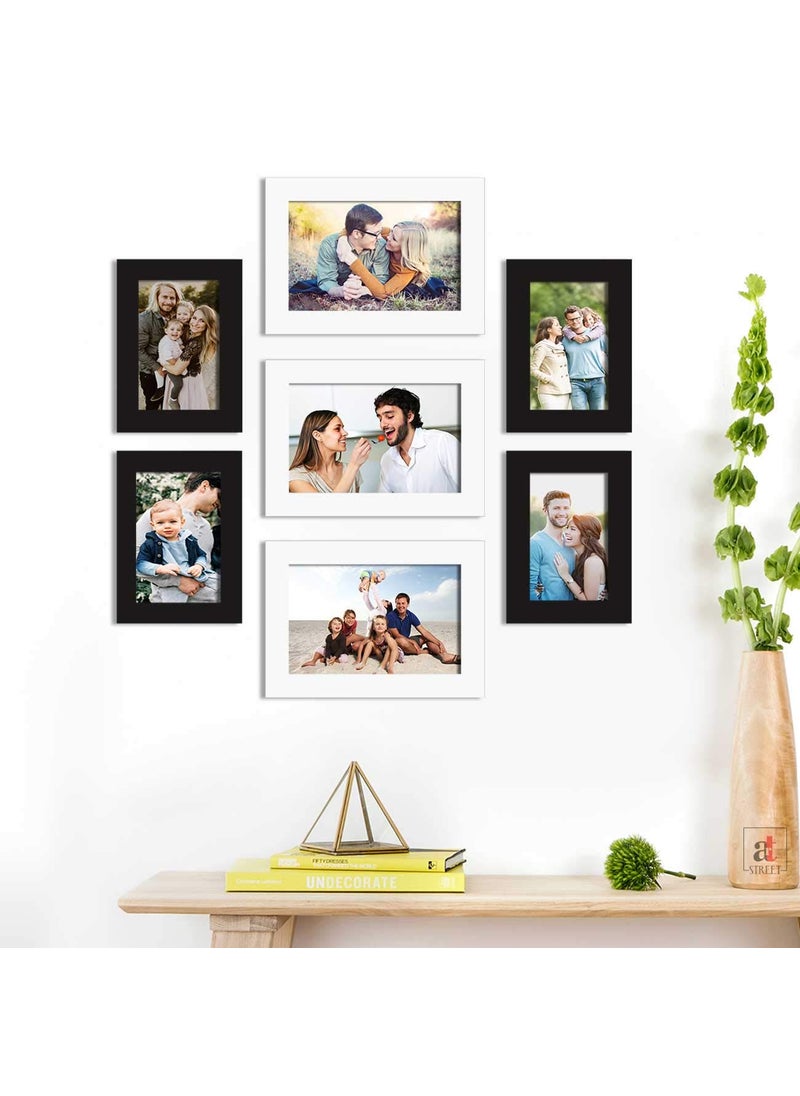 Art Street Art Street Set of 7 Wall Photo Picture Frame for Home Décor Eco Series Wall Photo Frame for Home Decoration (Size - 4x6, 5x7 Inchs, White)  - Image 1