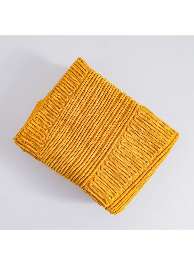 دانوب هوم غطاء وسادة مطرز جليم من دانوب هوم - ذهبي -  سم | غطاء وسادة قطني للأريكة لغرفة المعيشة وغرفة النوم - Image 3