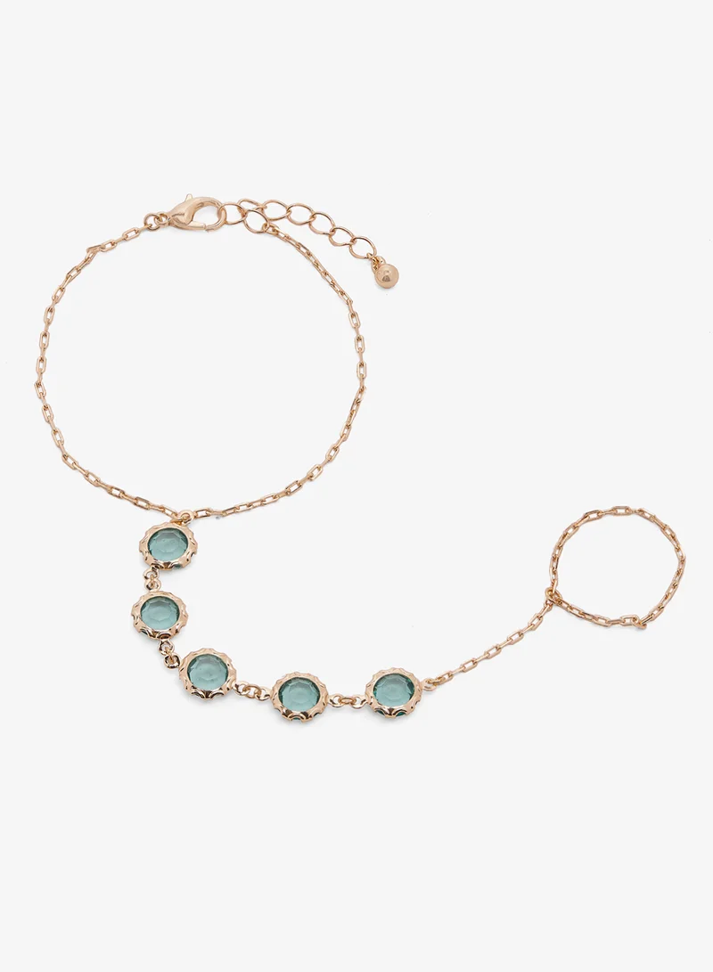 ايلا Jewel Embellished Detail Dainty Hand Jewelry