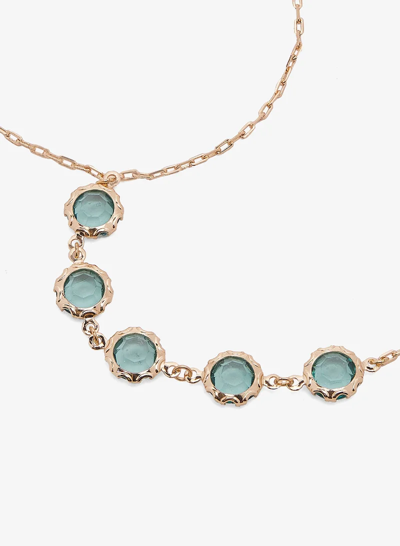 ايلا Jewel Embellished Detail Dainty Hand Jewelry