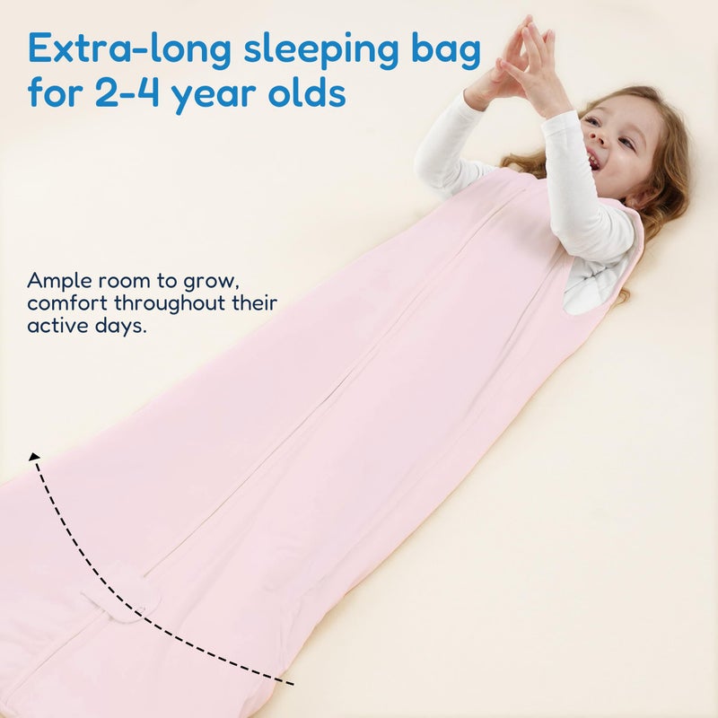 Totaha Toddler Sleep Sack 1.0 Tog For 2T-3T-4T  Premium Soft Wearable Blanket Baby Sleeping Bag With 2-Way Safe Zipper For Girl Boy - Image 5