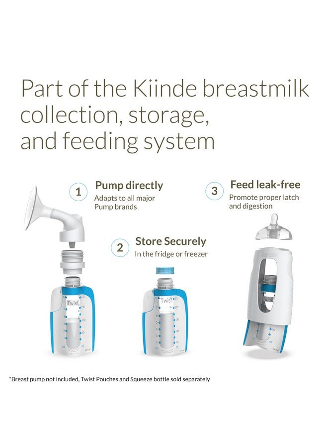 Kiinde Twist Active Latch Nipples For Breast Milk Discourages Lazy Latching Seamless Transition Between Bottle And Breast Helps Relieve Colic Medium Flow (2 Pack) - Image 3