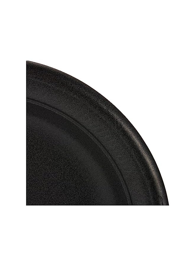 Raxoom Packing Foam Plate Black 10 Inch Disposable Tableware Birthday Parties Office Home Events Camping 25 Pieces. - Image 4