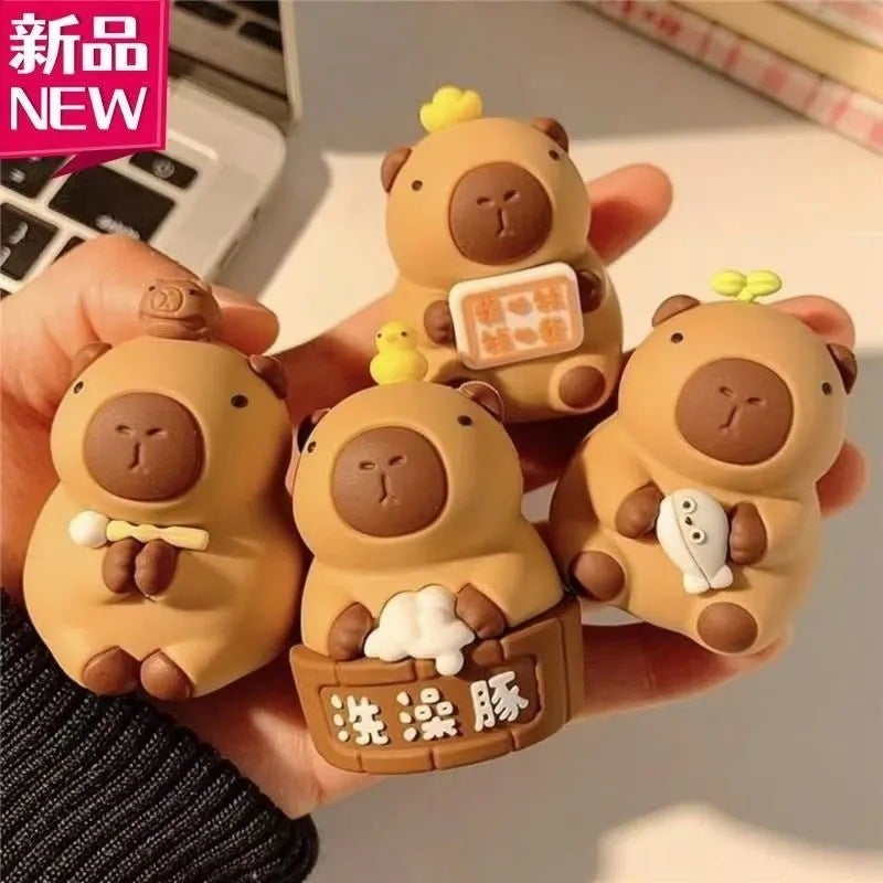 Capybara Figure Desktop Decoration, Office Desk Ornament, Gift for Women - Image 1