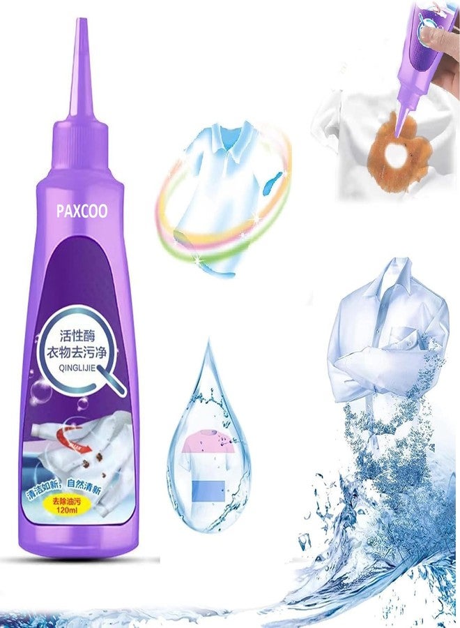 PAXCOO All Color Stain Remover for Clothes,Multi-Purpose Roll Bead Fabric Clothes Stain Remover for Cotton,Linen, Polyester,Blended and Denim Down Jacket, Strip Clothes Quick Washing Dry Clean - Image 1