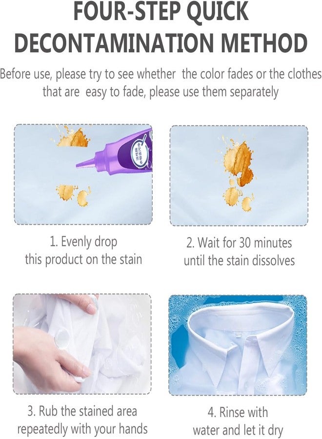 PAXCOO All Color Stain Remover for Clothes,Multi-Purpose Roll Bead Fabric Clothes Stain Remover for Cotton,Linen, Polyester,Blended and Denim Down Jacket, Strip Clothes Quick Washing Dry Clean - Image 4