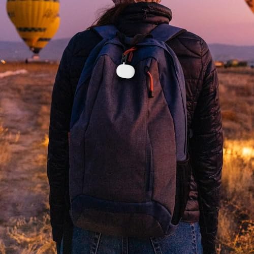 KACA Protective Shockproof Silicone Cover Case with Buckle Compatible with Google Nest Pixel Buds A-Series/Buds 2 (White) - Image 2