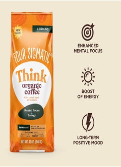 Organic Ground Mushroom Coffee by Four Sigmatic | Dark Roast, Fair Trade Gourmet Coffee with Lion's Mane, Chaga & Mushroom Powder | Immune Boosting Coffee for Focus & Immune Support | 12oz Bag - pzsku/Z5272FFFEF59FD0B930FEZ/45/_/1692874228/5c375d99-db82-425a-a1e6-31755c122abf