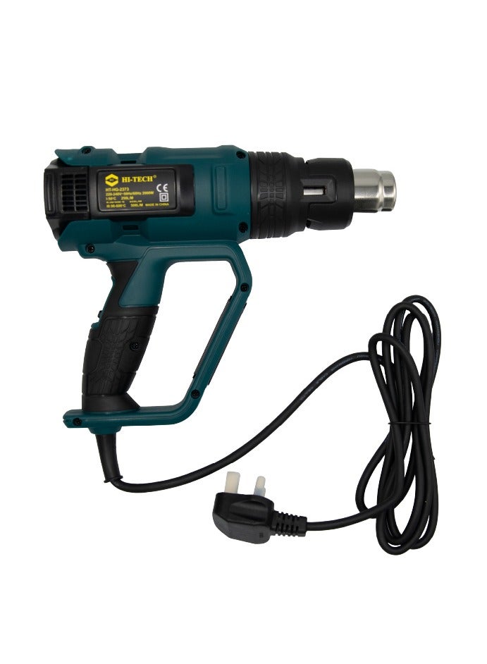 Hi-Tech مسدس حرارة 2000 واط مسدس حرارة احترافي للحرف، إزالة الطلاء، وتغليف الانكماش. - Image 1