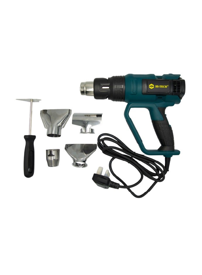 Hi-Tech مسدس حرارة 2000 واط مسدس حرارة احترافي للحرف، إزالة الطلاء، وتغليف الانكماش. - Image 4