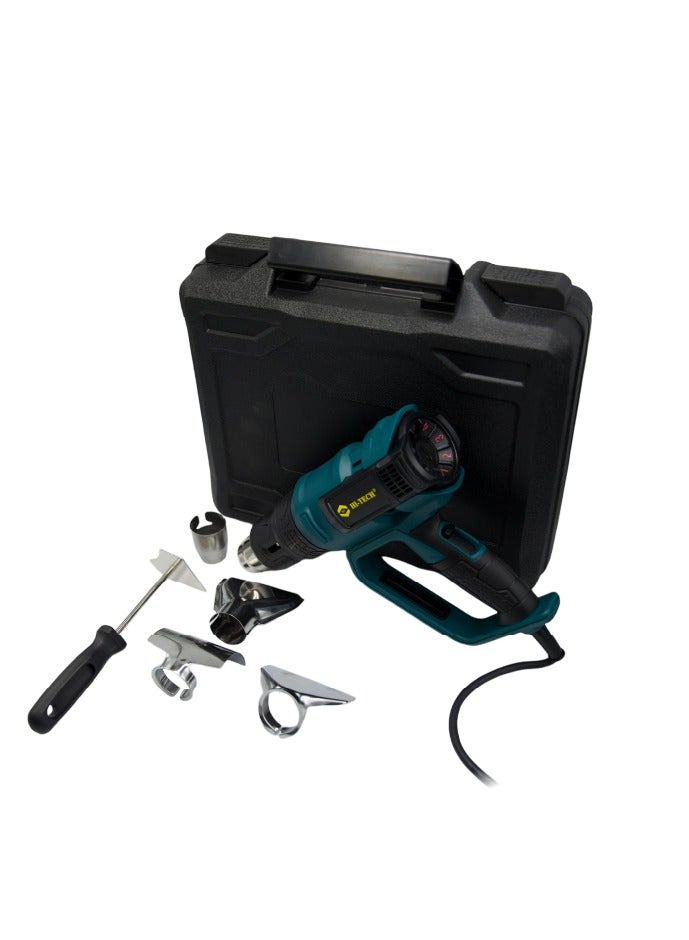 Hi-Tech مسدس حرارة 2000 واط مسدس حرارة احترافي للحرف، إزالة الطلاء، وتغليف الانكماش. - Image 5