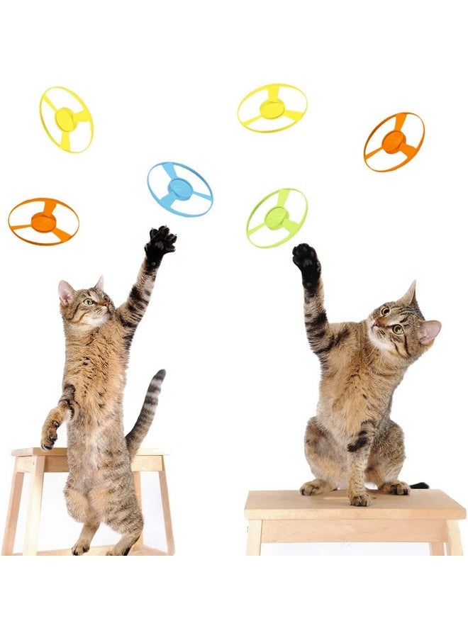 لابوهي مجموعة LAPOHI من 14 قطعة من ألعاب إحضار القطط مع مراوح طائرة ملونة، ألعاب تفاعلية لتتبع القطط لتدريب القطط الصغيرة على المطاردة والصيد - Image 2