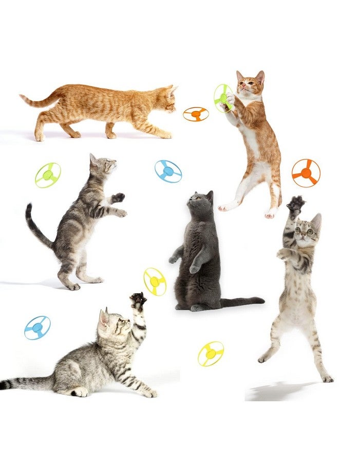 لابوهي مجموعة LAPOHI من 14 قطعة من ألعاب إحضار القطط مع مراوح طائرة ملونة، ألعاب تفاعلية لتتبع القطط لتدريب القطط الصغيرة على المطاردة والصيد - Image 5