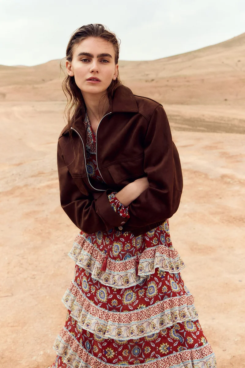 H&M  Flounced tunic dress for Women | Best Price UAE