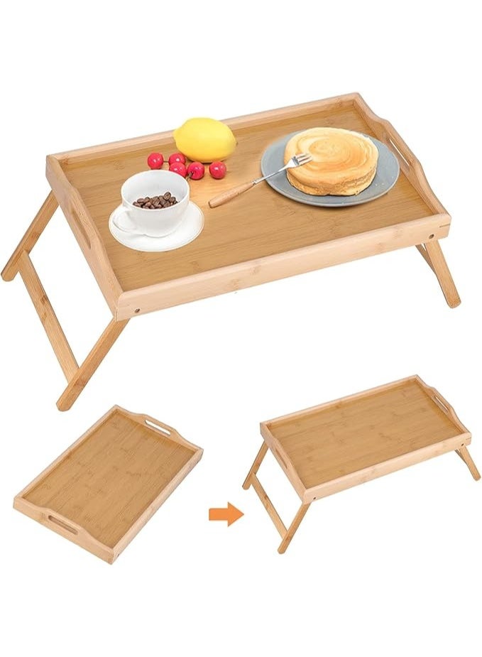 طاولة سرير خشبية قابلة للطي متعددة الاستخدامات - Image 1