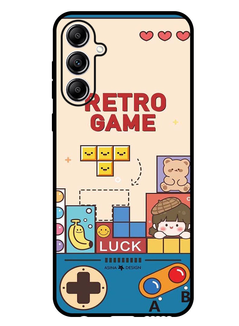 Theodor Protective Case Anti Scratch Shock Proof Bumper Cover For Samsung Galaxy M15 Retro Games - Image 1