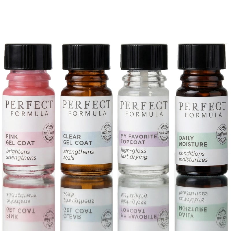Perfect Formula Nail Essentials Kit â€“ 4-Piece Keratin Nail Strengthener and Growth - Nail Repair For Damaged Nails | High Gloss Finish, Nail Polish and Treatment for Longer, Stronger Nails - Image 2