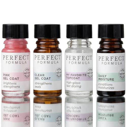 Perfect Formula Nail Essentials Kit â€“ 4-Piece Keratin Nail Strengthener and Growth - Nail Repair For Damaged Nails | High Gloss Finish, Nail Polish and Treatment for Longer, Stronger Nails - Image 1