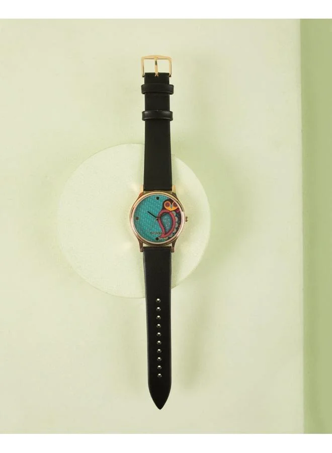 Chumbak TEAL by Chumbak Folksy Owl Wrist Watch
