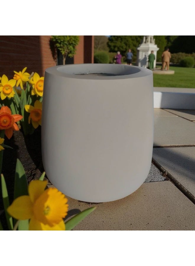 color zone pottery Indoor and outdoor balcony pots. Durable and strong structure, ideal for your large plants. Prevents discoloration and cracking caused by exposure to sunlight. Fiber - Image 2