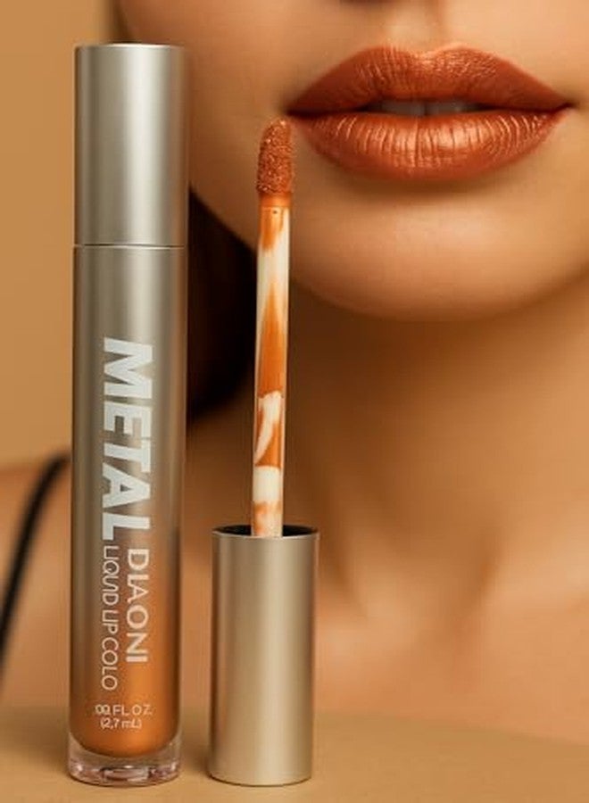 MAKE UP FOR LIFE Metal Diaoni Liquid Lip Color - High-Shine Metallic Finish, Long-Lasting, Smudge-Proof & Lightweight Lip Stain for Bold Glamorous Lips - Image 4