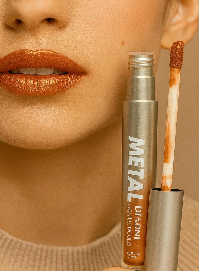MAKE UP FOR LIFE Metal Diaoni Liquid Lip Color - High-Shine Metallic Finish, Long-Lasting, Smudge-Proof & Lightweight Lip Stain for Bold Glamorous Lips - Image 2