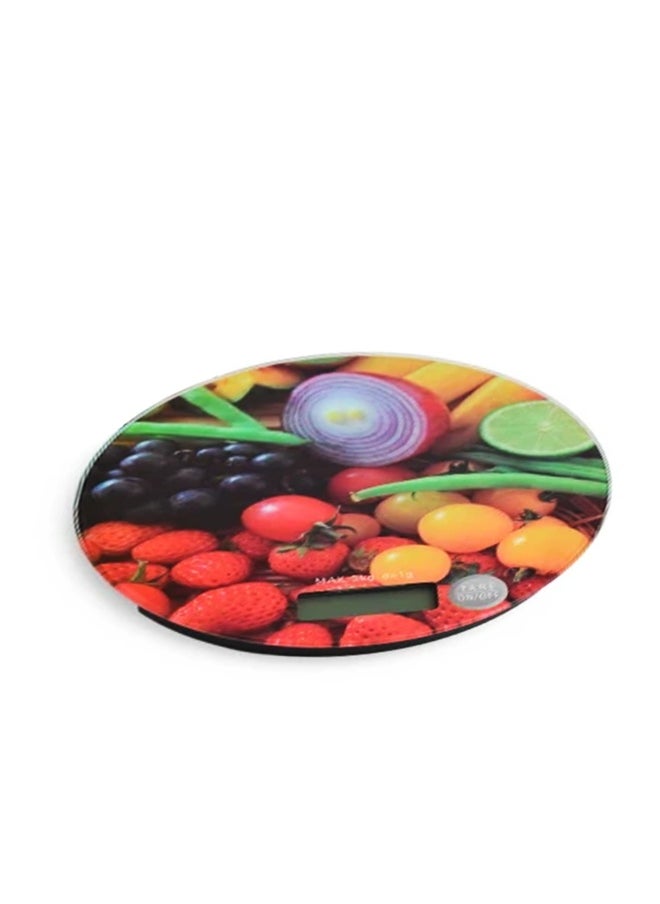 Generic - Digital kitchen scale with a modern fruit design, a stylish and accurate device, ideal for anyone who cares about healthy nutrition or loves cooking with precision, a clear digital screen to display the weight, a TARE button to weigh ingredients without counting the weight of the bowl, an ideal tool for dieters to calculate food quantities, suitable for homes, restaurants, or even as a special gift for kitchen lovers - Image 1