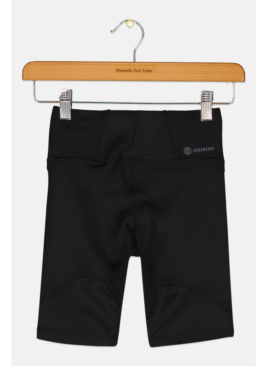 Adidas Kids Girl Sportswear Fit Training Shorts, Black  - Image 2