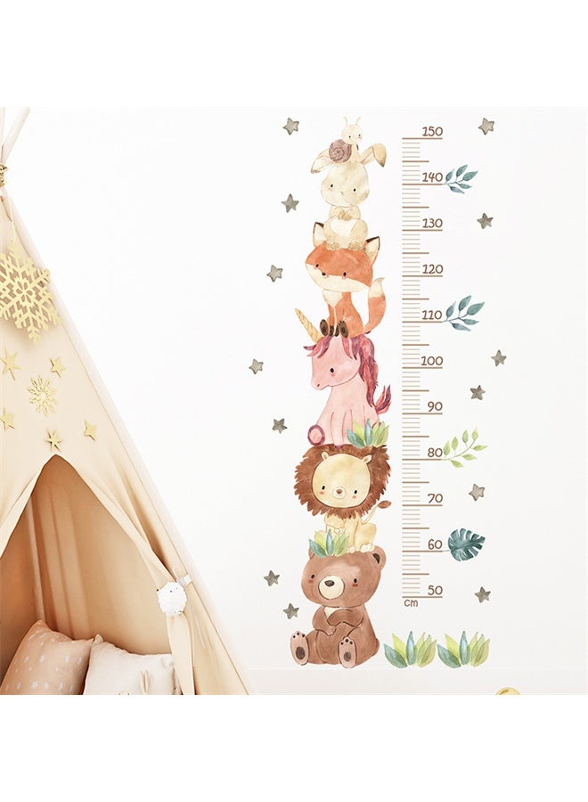 HOMESTAR Cute Animals Kids Height Wall Chart, Wall Decors for Baby Bedroom, Toddler Playroom - Image 2