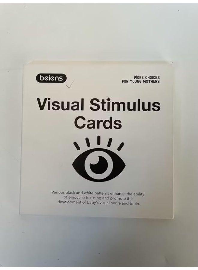beiens High Contrast Baby Flashcards, Newborn Brain Development Toys, Visual Stimulation Learning Activity Cards, 20 PCs 40 Pages 5.5'' x 5.5'' Educational Infants Gift - Image 2