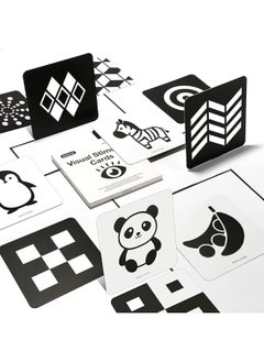 beiens beiens High Contrast Baby Flashcards, Newborn Brain Development Toys, Visual Stimulation Learning Activity Cards, 20 PCs 40 Pages 5.5'' x 5.5'' Educational Infants Gift  - Image 1