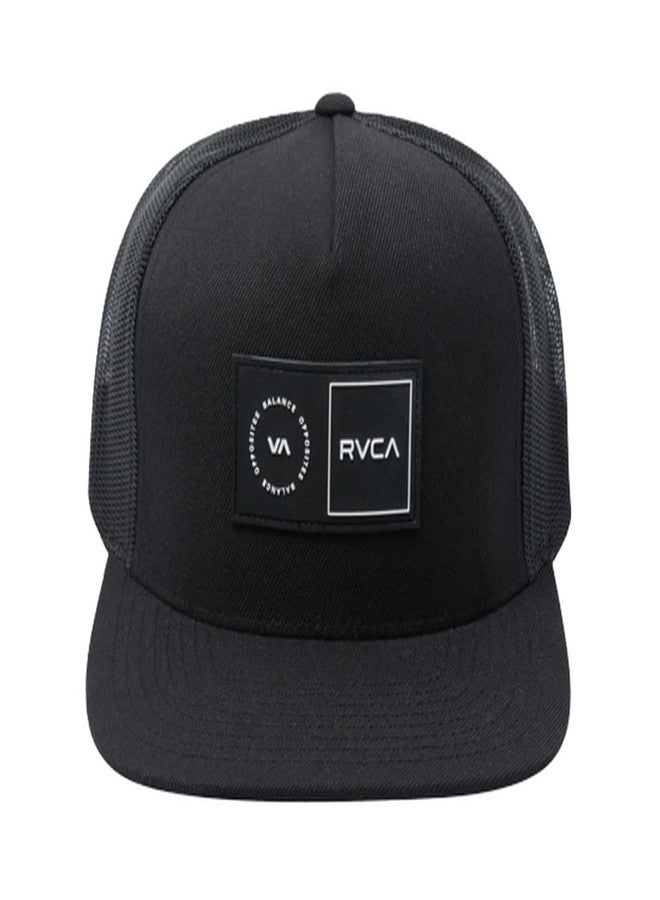 ار في سي اي قبعة سائق شاحنة رجالية قابلة للتعديل من RVCA، قبعة سائق شاحنة ذات نعل سميك/أسود، مقاس واحد - Image 2