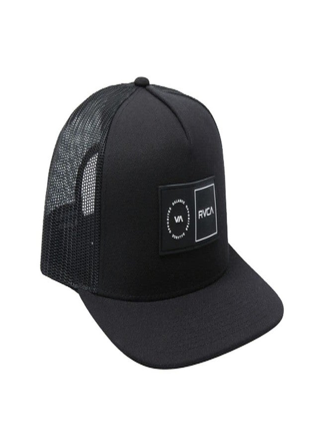 ار في سي اي قبعة سائق شاحنة رجالية قابلة للتعديل من RVCA، قبعة سائق شاحنة ذات نعل سميك/أسود، مقاس واحد - Image 5