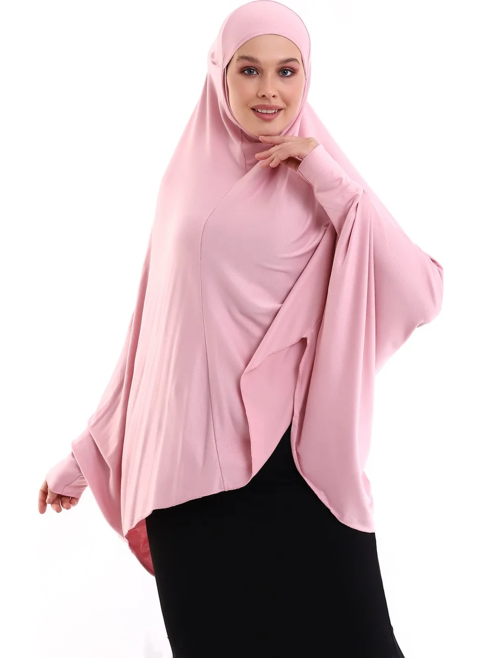 İhvan Combed Cotton Soufflé Sleeve Powder Color