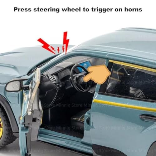 VARIYA ENTERPRISE® 1/24 Big B-M-W XM SUV Model Toy Car Metal Pull Back Diecast Car with Openable Door and Sound Light, Gifts Toys for Kids【 Colors As Per Stock 】 - Image 4