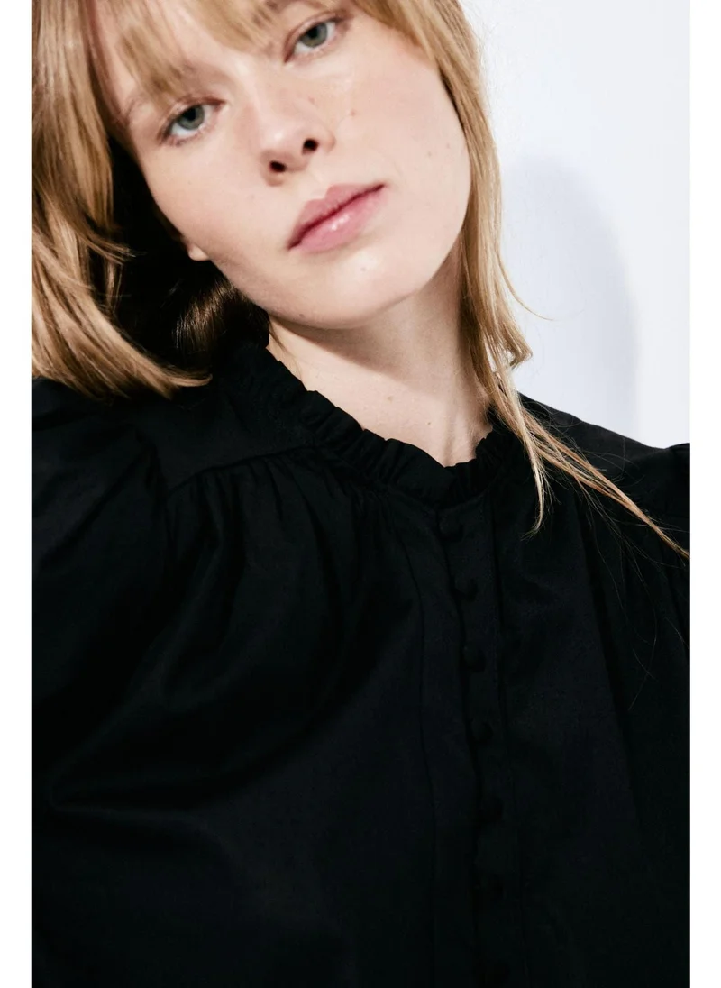 اتش اند ام فستان قطني بتصميم