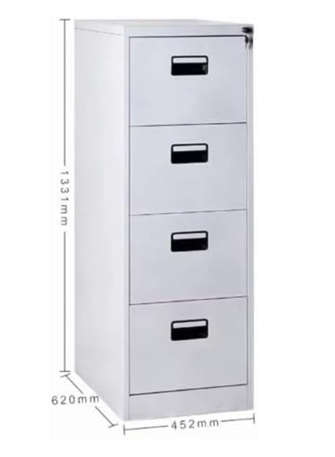 MAF furniture Gdf Galaxy Design Furniture Filing Cabinet 4 Drawer Vertical, Grey, Gdf-4Dr, (133 x 45.2 x 62) Cm - Image 2