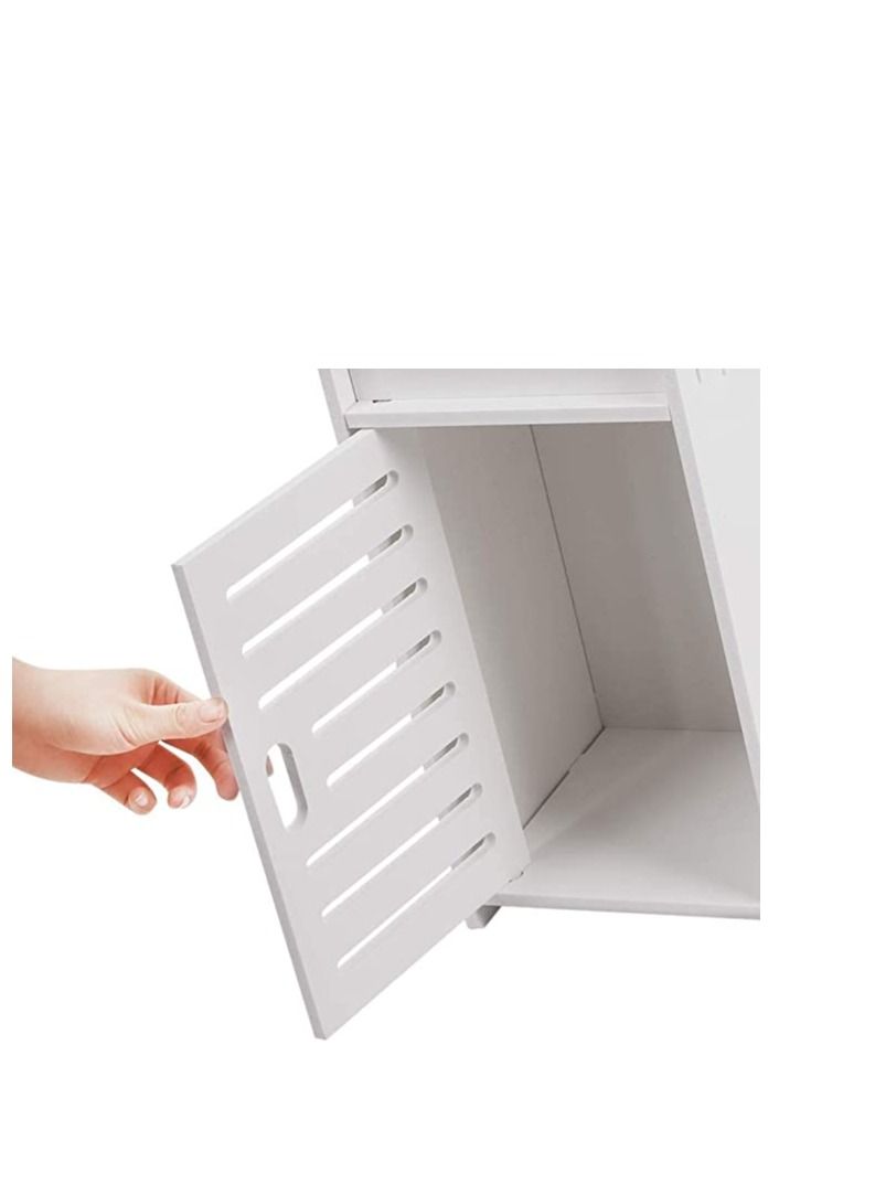 Generic FFD Bathroom Cabinet Corner Shelf Stand Great for Bathroom Storage Small Space Toilet Paper Stand for Bathroom Organizer Waterproof Bathroom Stand Fit for Toilet Paper Holder Storage  - Image 4