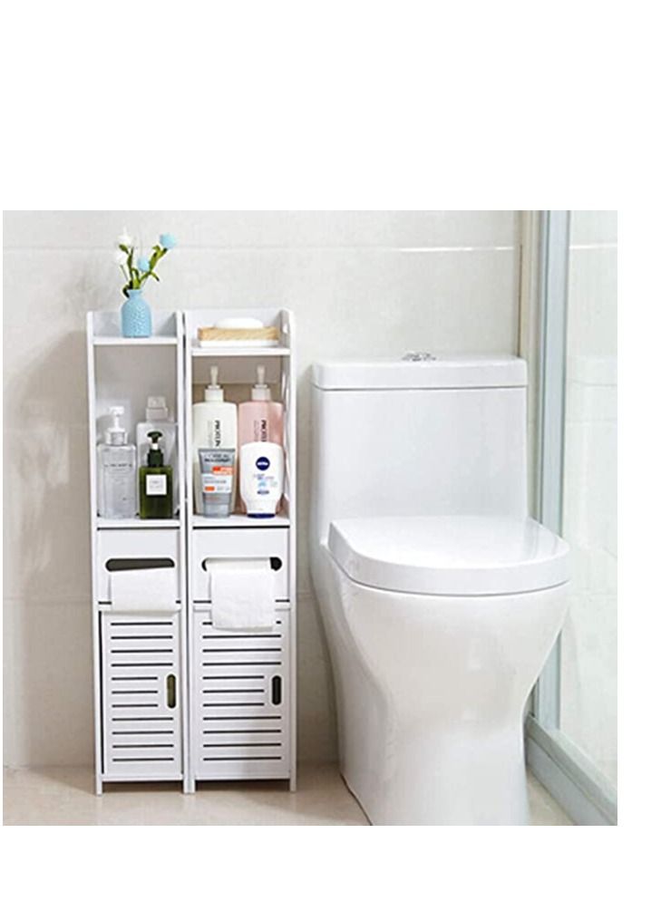 Generic FFD Bathroom Cabinet Corner Shelf Stand Great for Bathroom Storage Small Space Toilet Paper Stand for Bathroom Organizer Waterproof Bathroom Stand Fit for Toilet Paper Holder Storage  - Image 5