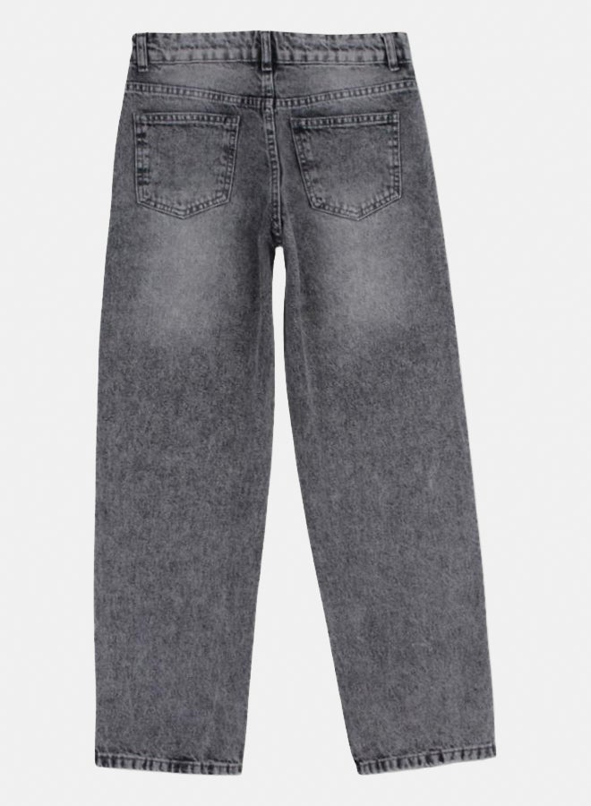 Pompelo Girls Denim Pants – Grey - Image 2