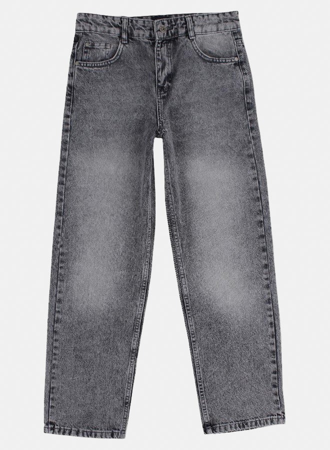 Pompelo Girls Denim Pants – Grey - Image 1