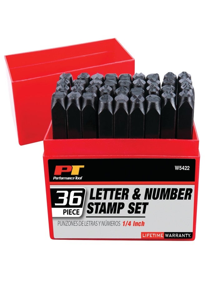 Performance Tool W5422 36-Piece Steel Letter and Number Stamp Set - Image 1