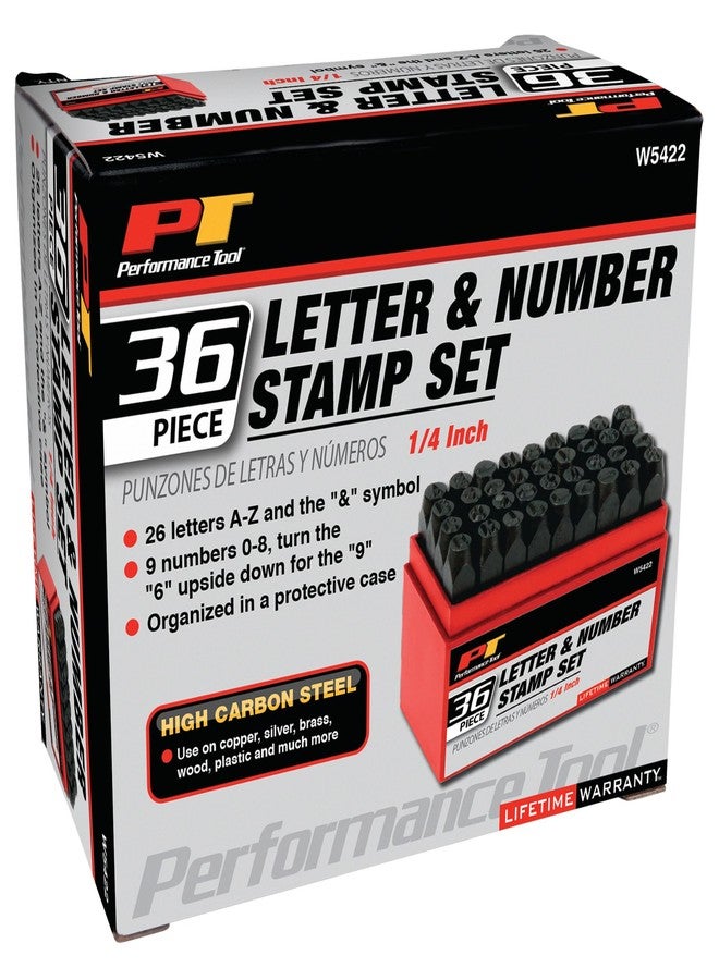 Performance Tool W5422 36-Piece Steel Letter and Number Stamp Set - Image 3