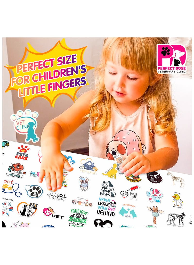 200 Pcs Veterinary Stickers Veterinary Vet Tech Decals for Water Bottle Hydro Flask Laptop Luggage Car Bike Bicycle Vinyl Waterproof Veterinary Stickers Pack - Image 5