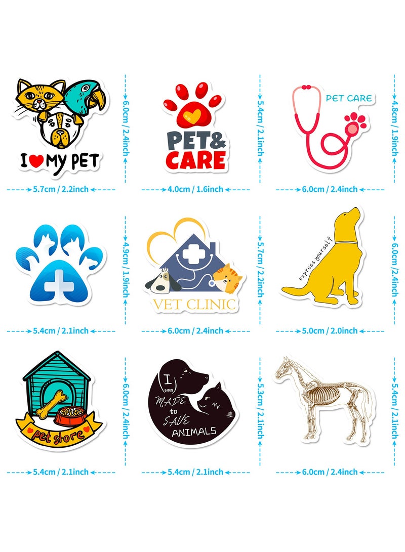 200 Pcs Veterinary Stickers Veterinary Vet Tech Decals for Water Bottle Hydro Flask Laptop Luggage Car Bike Bicycle Vinyl Waterproof Veterinary Stickers Pack - Image 4