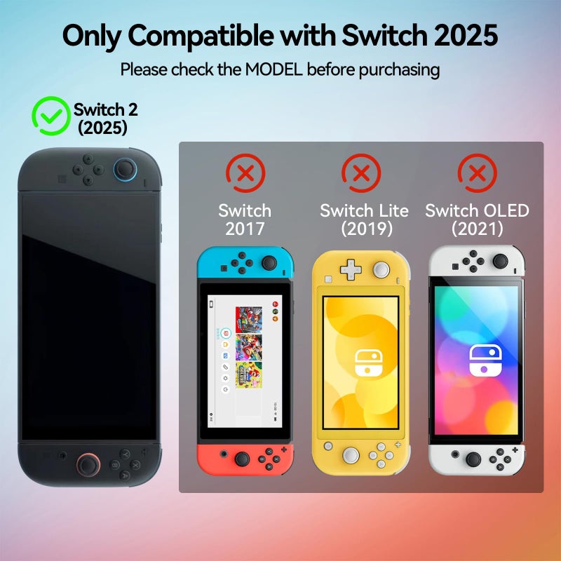 GeekShare Protective Case Compatible with Switch 2, PC Slim Dockable Skin Cover for Switch 2 Console and Game Console - Little Parrots - Image 2